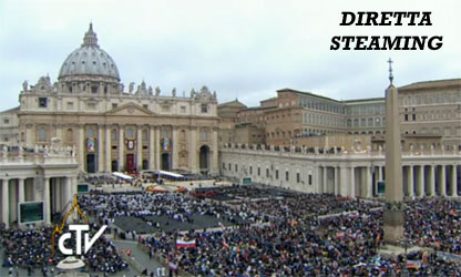 Canonizzazione dei due papi: Piazza San Pietro  gi assediata dai fedeli [VIDEO STREAMING]