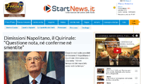 Nuova versione della home page di Startnews