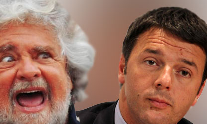 Renzi : sabato al Quirinale, luned il voto di fiducia. Fallimentare lo show di Grillo